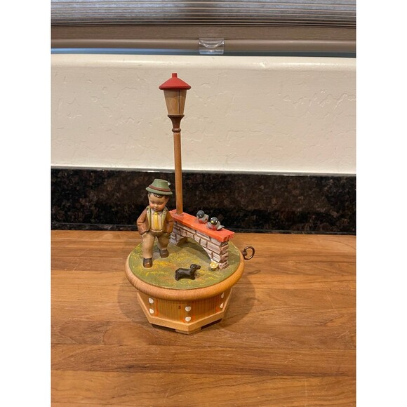 Thorens Third Man Theme Carved Wood Music Box - Picture 1 of 5